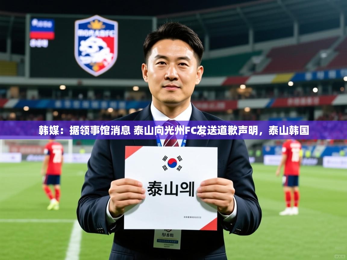 2025kaiyun体育在线登陆入口韩媒：据领事馆消息 泰山向光州FC发送道歉声明，泰山韩国  第3张